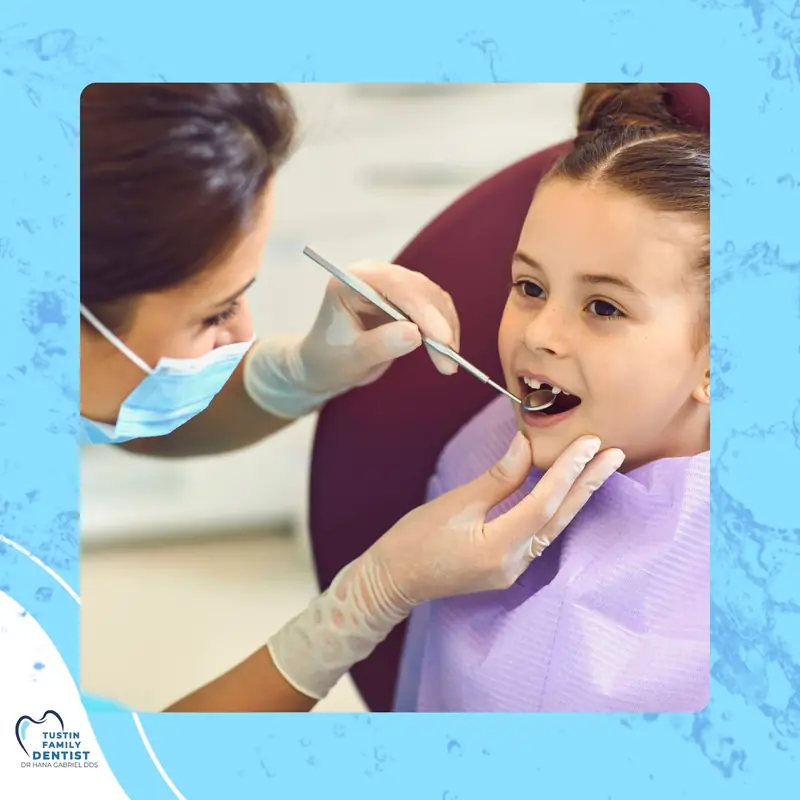 Playful illustrated tooth and shapes for pediatric dental care