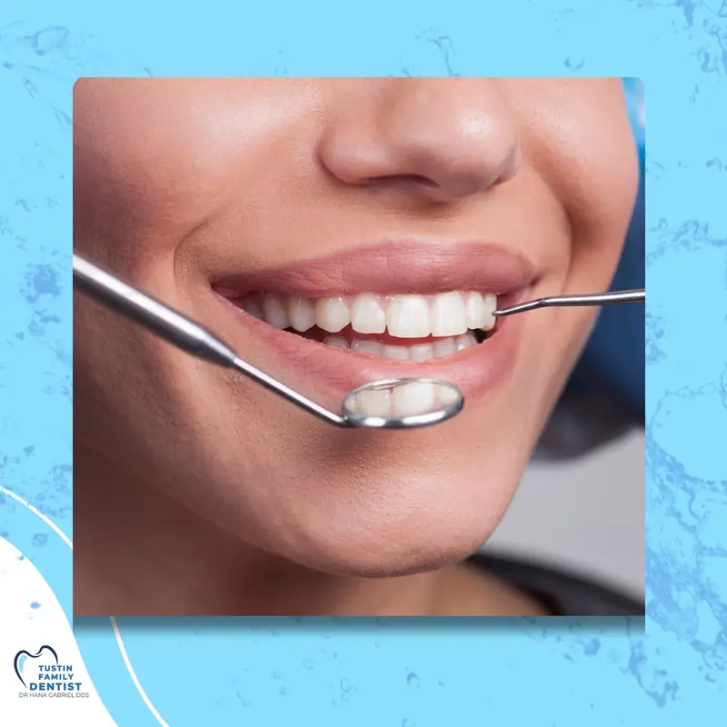 Illustrated clipboard and tooth graphics representing routine dental exams